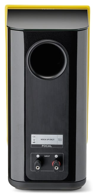 Focal Kanta N°1 black hg / yellow hg - achterkant - Boekenplank speaker