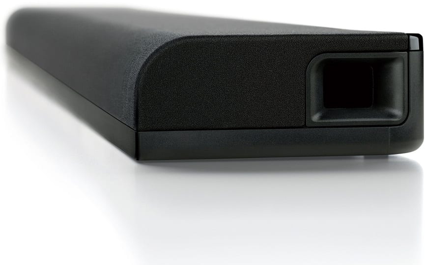 Yamaha YAS-105 zwart - zijaanzicht - Soundbar