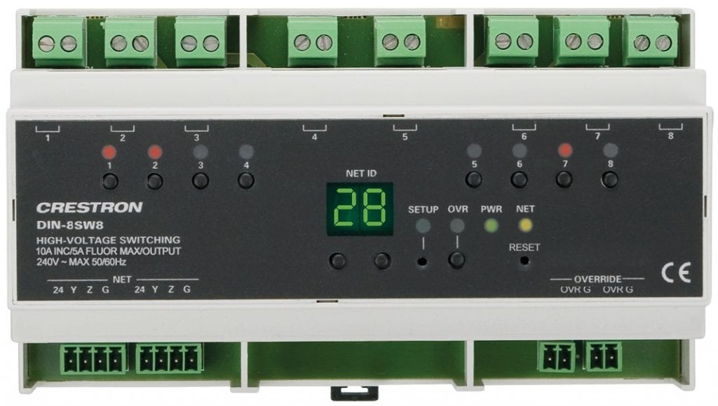 Crestron DIN-8SW8 - Lightning Control