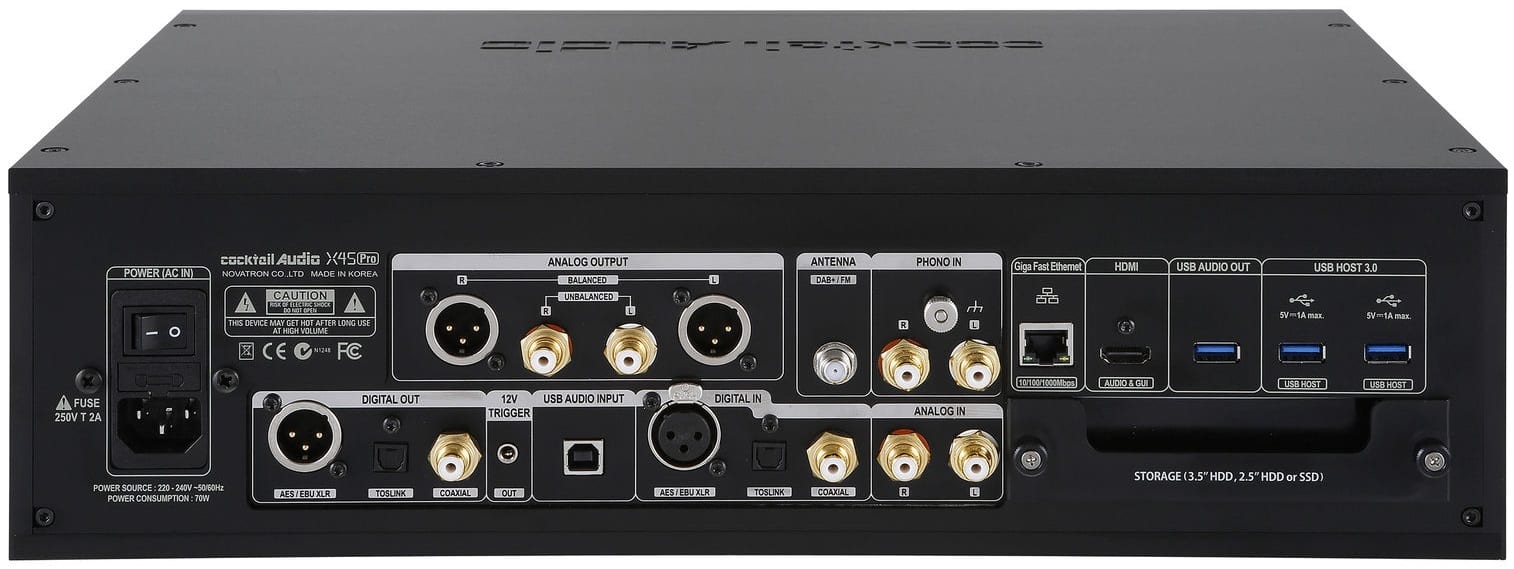 CocktailAudio X45Pro zwart - achterkant - Audio streamer