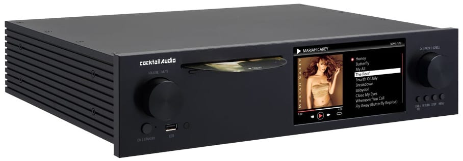 CocktailAudio X50 zwart - zij frontaanzicht - Audio streamer