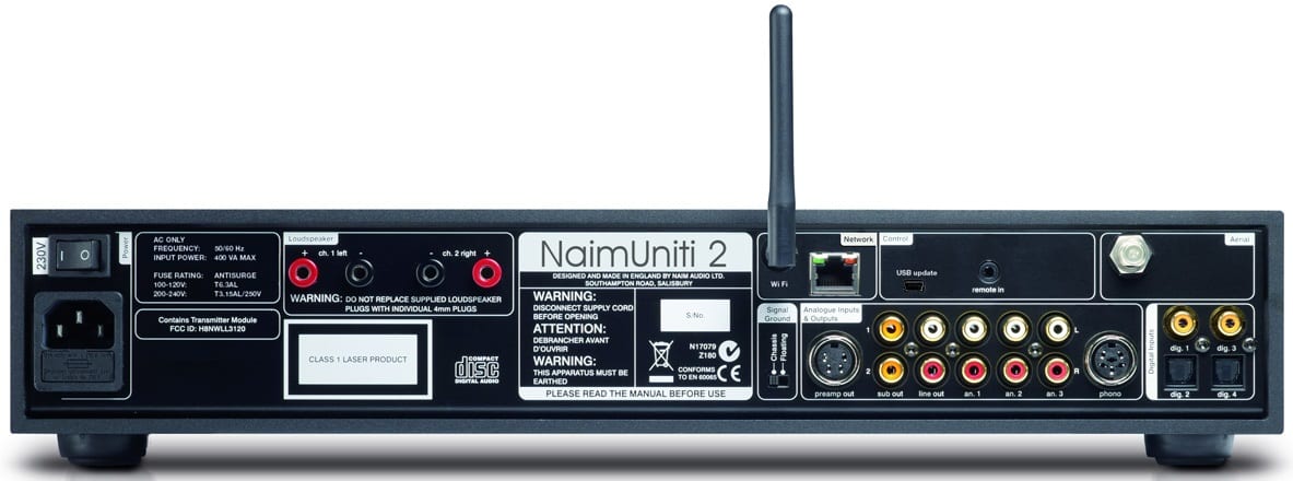 Naim NaimUniti 2 - achterkant - Stereo receiver
