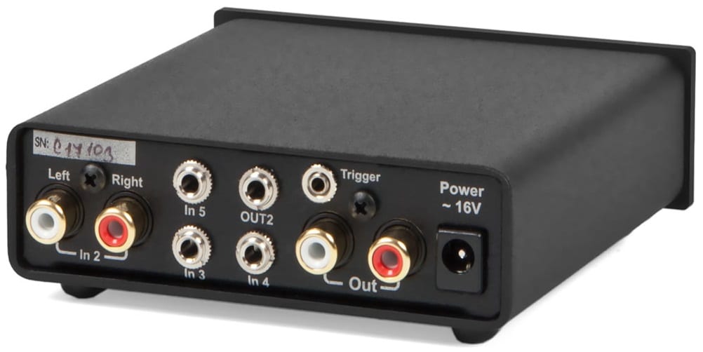 Pro-Ject Switch Box S zwart - achterkant - Audio accessoire
