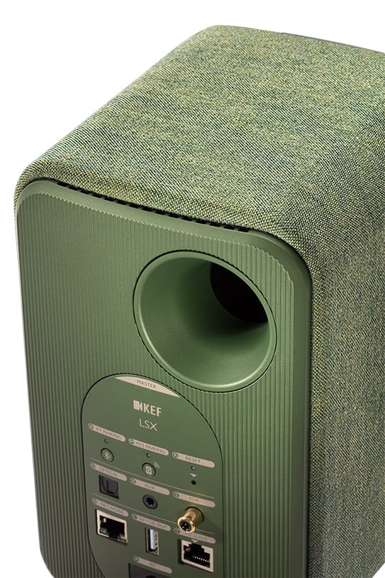 KEF LSX groen - detail - Wifi speaker