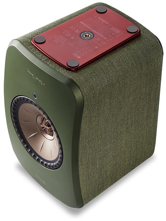 KEF LSX groen - onderkant - Wifi speaker