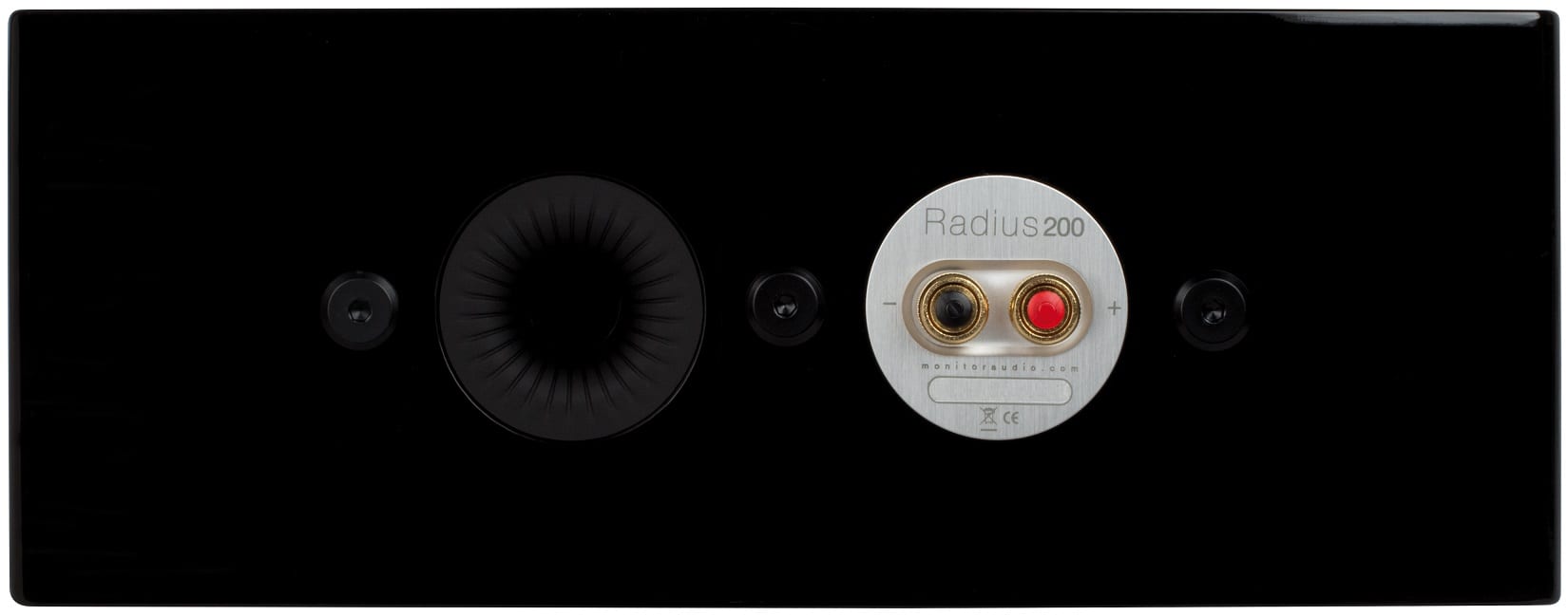 Monitor Audio Radius 200 zwart - achterkant - Center speaker
