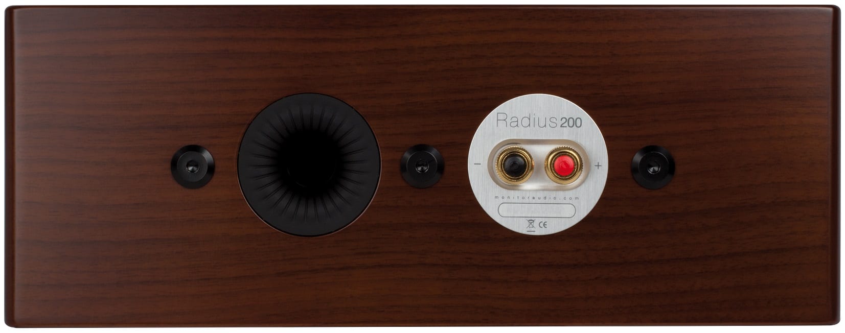 Monitor Audio Radius 200 walnoot - achterkant - Center speaker