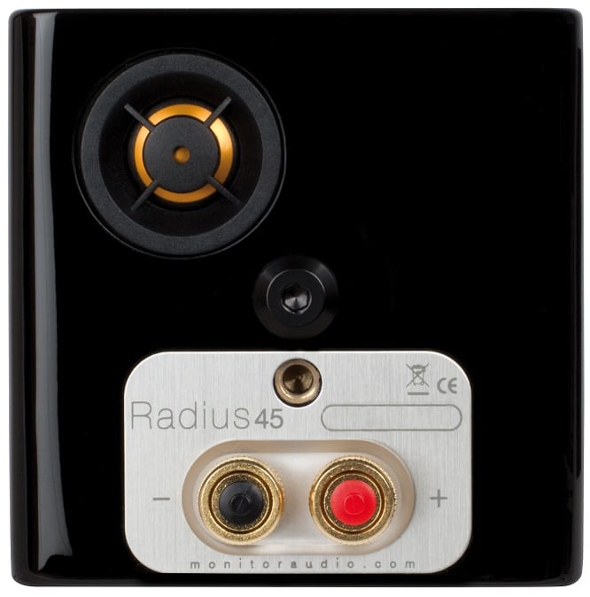 Monitor Audio Radius 45 zwart - achterkant - Satelliet speaker