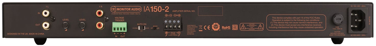 Monitor Audio IA150-2 - achterkant - Multiroom versterker