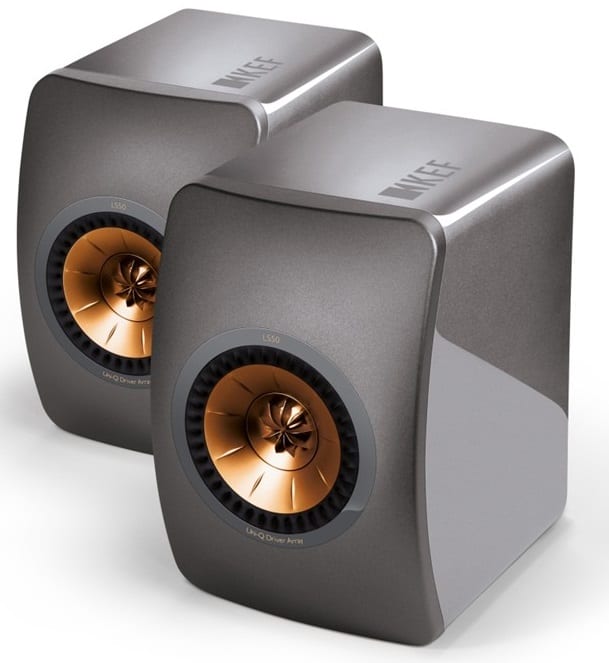KEF LS50 dark titanium grey - Boekenplank speaker