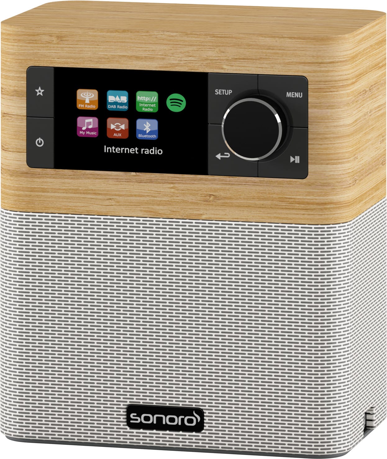 Sonoro Stream SO-410 V1 esdoorn/wit - Radio