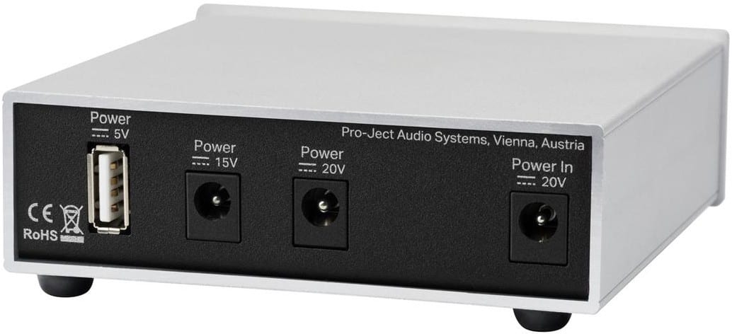 Pro-Ject Power Box S2 zilver - achterkant - Voeding