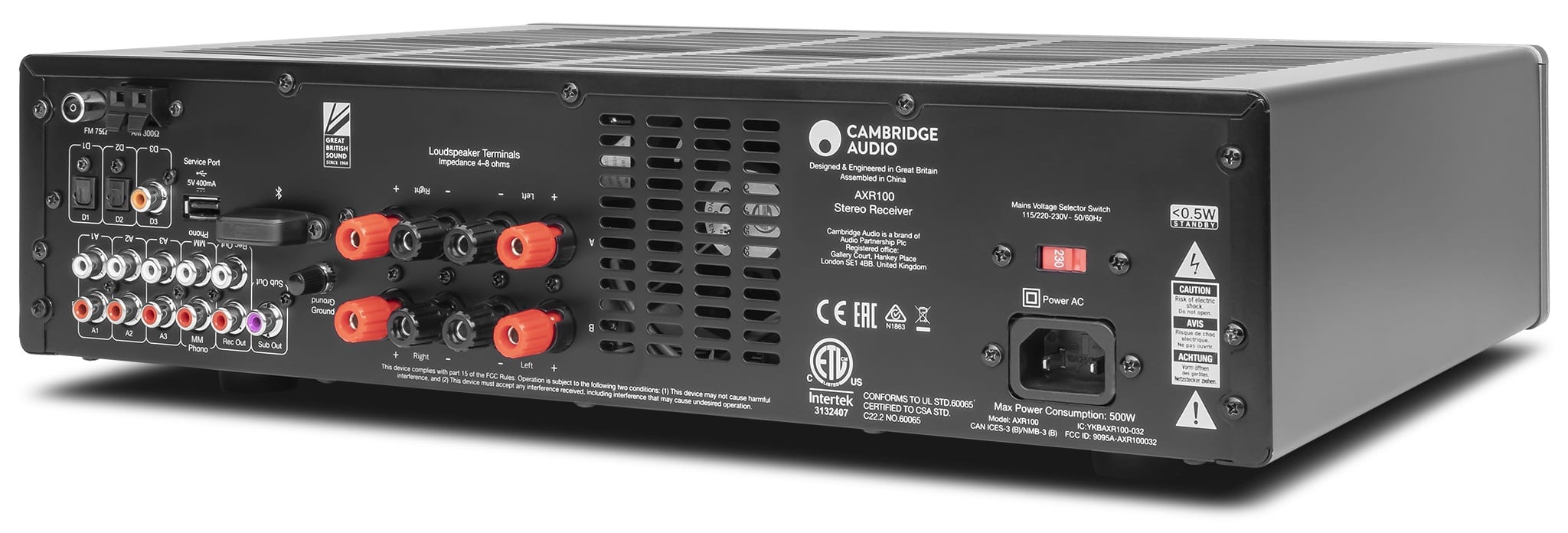 Cambridge Audio AXR100 grijs - Stereo receiver