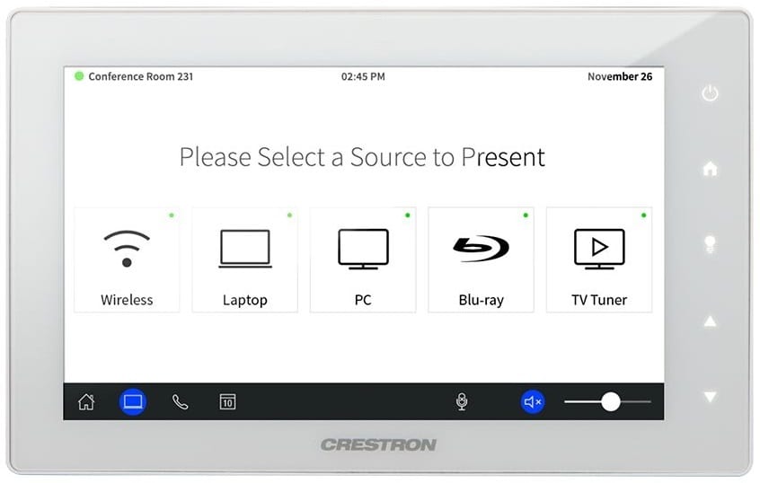 Crestron TSW-760-NC-W-S - Touch screen