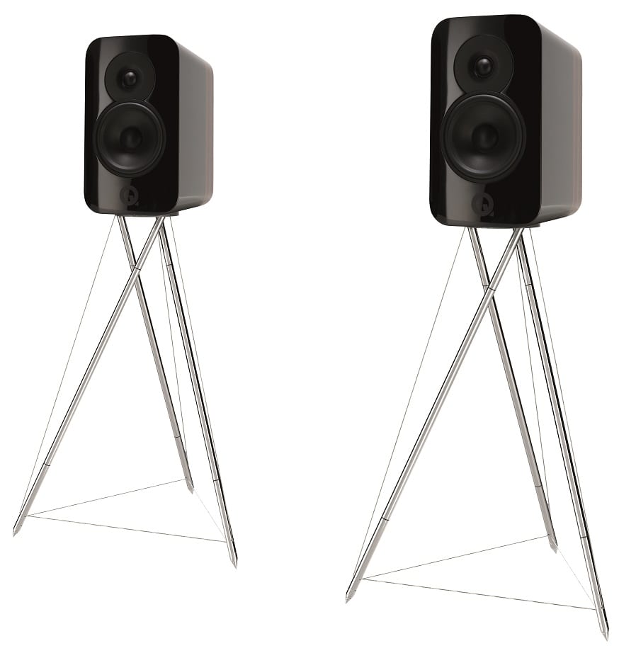 Q Acoustics Concept 300 + stands zwart/rosewood gallerij 96595