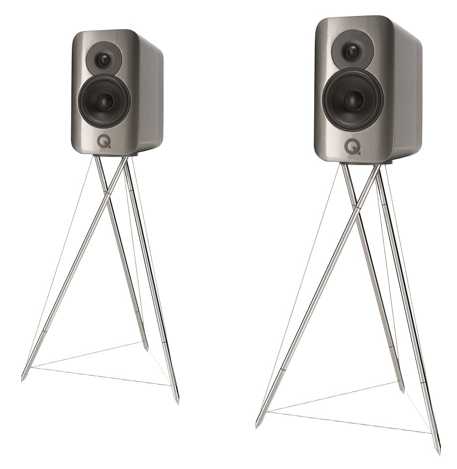 Q Acoustics Concept 300 + stands zilver gallerij 96600