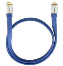 Oehlbach XXL Made in Blue HDMI Flat 0,75 m. - HDMI kabel