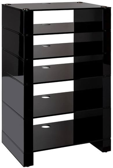 Blok STAX 960 zwart / zwart glas - Audio meubel