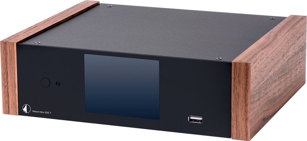 Pro-Ject Stream Box DS2 T zwart/walnoot - Audio streamer