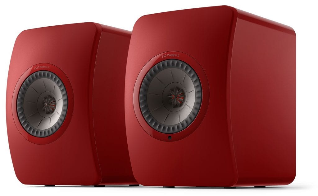 KEF LS50 Wireless II crimson red