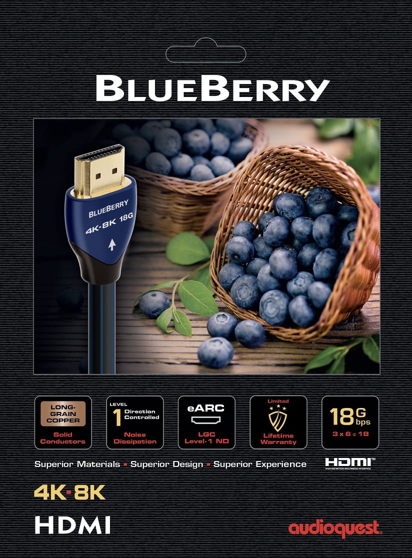 AudioQuest HDMI BlueBerry 1,0 m. - HDMI kabel