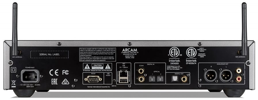 Arcam ST60 - achterkant - Audio streamer