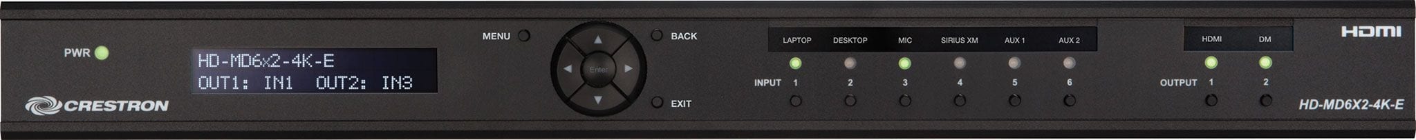 Crestron HD-MD6X2-4K-E - HDMI switch