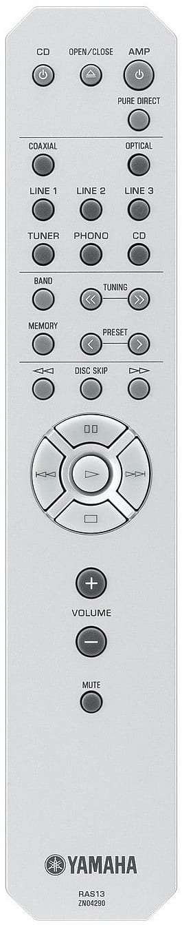 Yamaha A-S301 zilver - afstandsbediening - Stereo versterker
