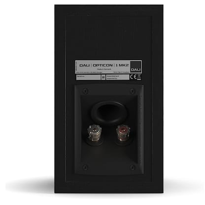 Dali Opticon 1 mk2 zwart - achterkant - Boekenplank speaker