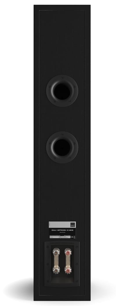 Dali Opticon 6 mk2 zwart - achterkant - Zuilspeaker