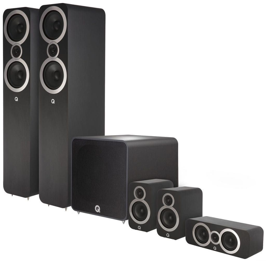 Q Acoustics 3050i Plus Cinema Pack zwart - Speaker set