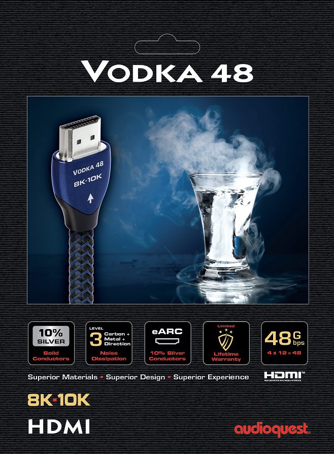 AudioQuest HDMI Vodka 48 1,0 m. - HDMI kabel