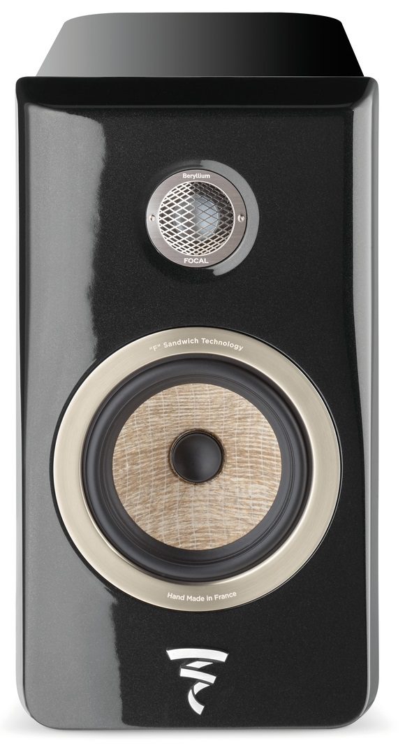 Focal Kanta N°1 walnut hg / black hg - frontaanzicht - Boekenplank speaker