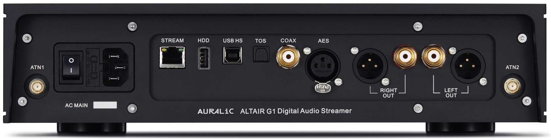 Auralic Altair G1 – 2TB SSD - achterkant - Audio streamer