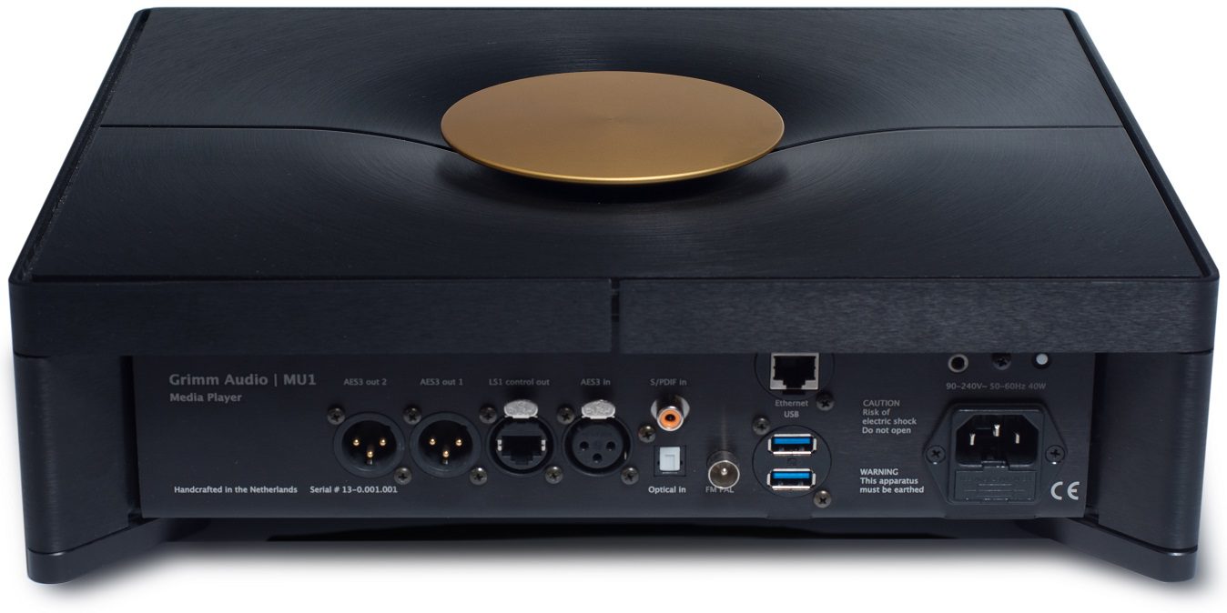 Grimm Audio MU1 2TB SSD - achteraanzicht - Audio streamer