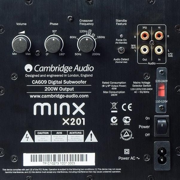Cambridge Audio MINX X201 wit hoogglans gallerij 112887
