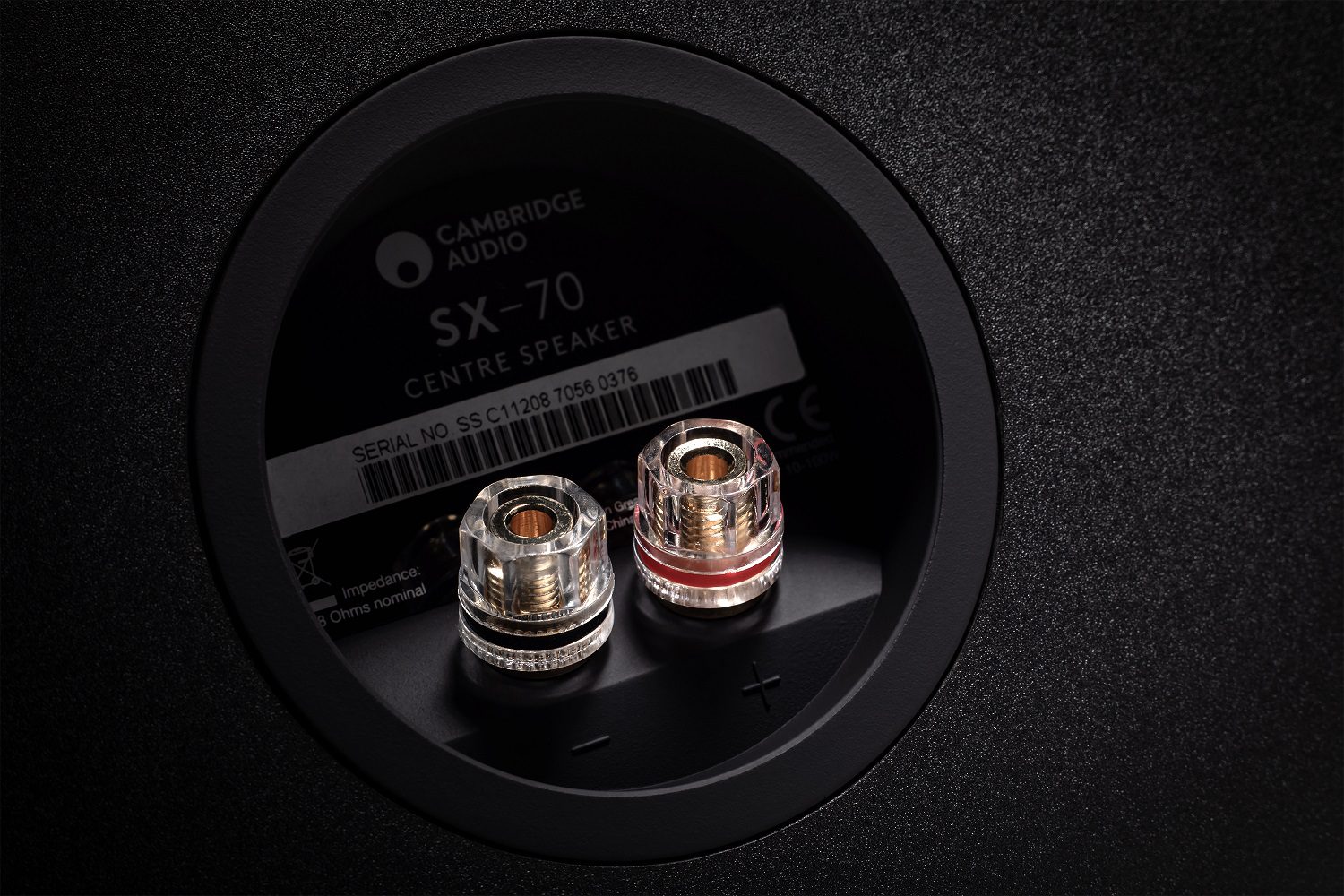 Cambridge Audio SX-70 zwart mat - Center speaker