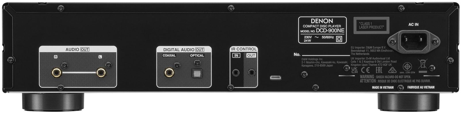 Denon DCD-900NE zwart - achterkant - CD speler