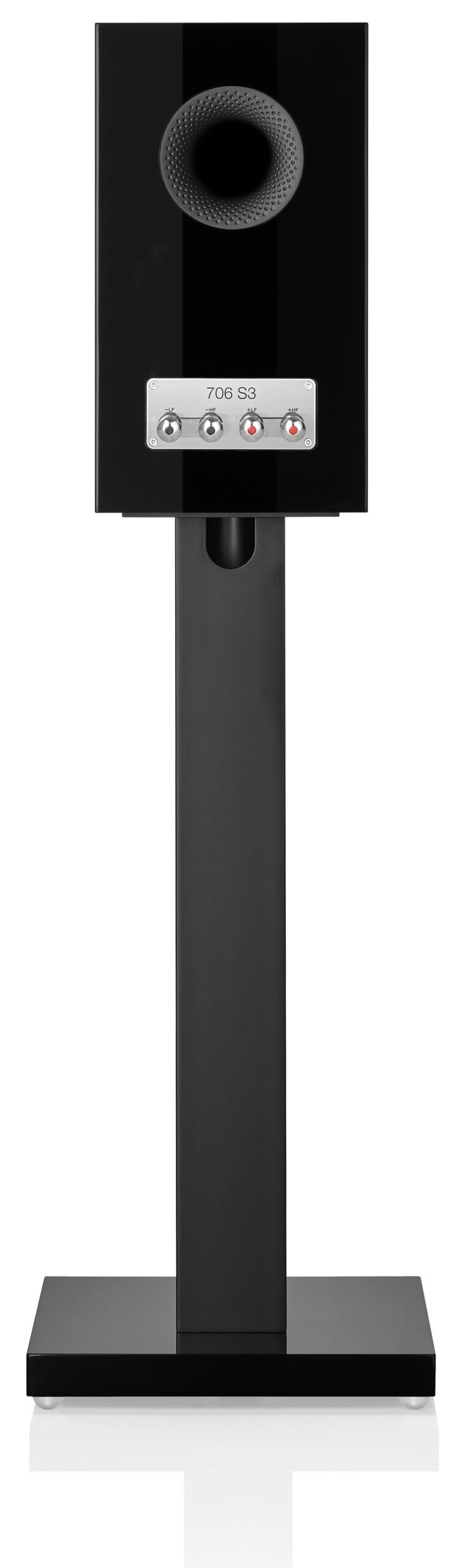 Bowers & Wilkins 706 S3 gloss black - achterkant - Boekenplank speaker