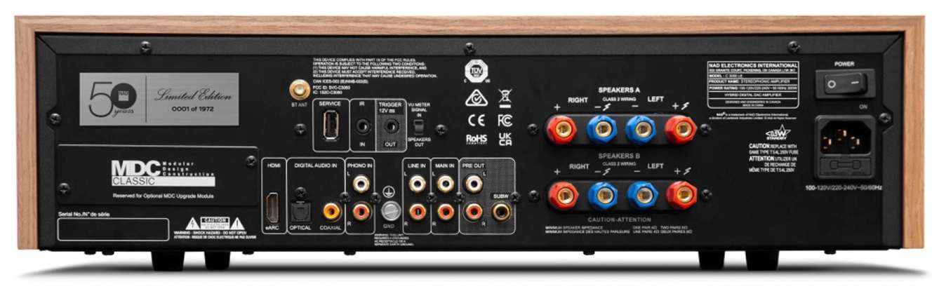NAD C3050 LE - achterkant - Stereo receiver