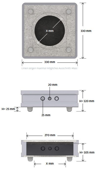 B-system Euroboxx S - Inbouw speaker accessoire