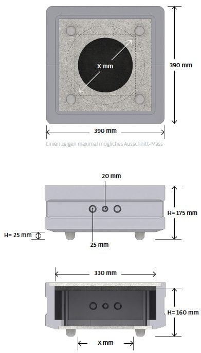 B-system Euroboxx L - Inbouw speaker accessoire