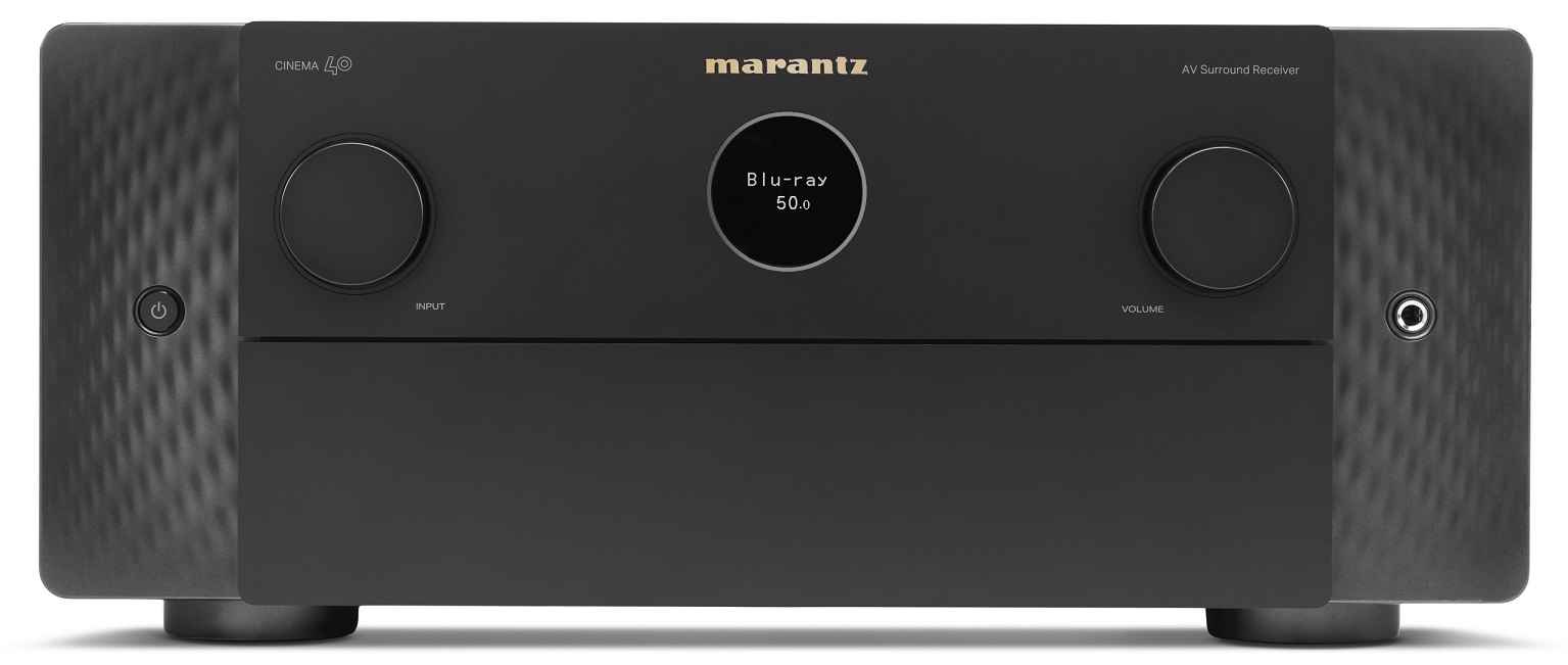 Marantz CINEMA 40 zwart - frontaanzicht met klep gesloten - AV Receiver