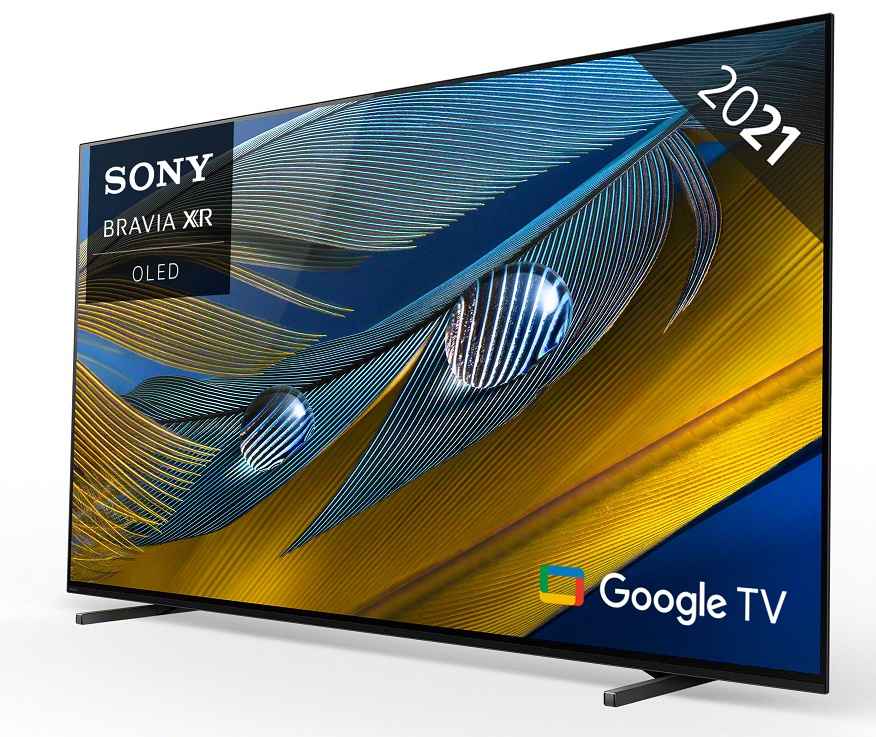 Sony XR-65A80J - zij frontaanzicht - Televisie