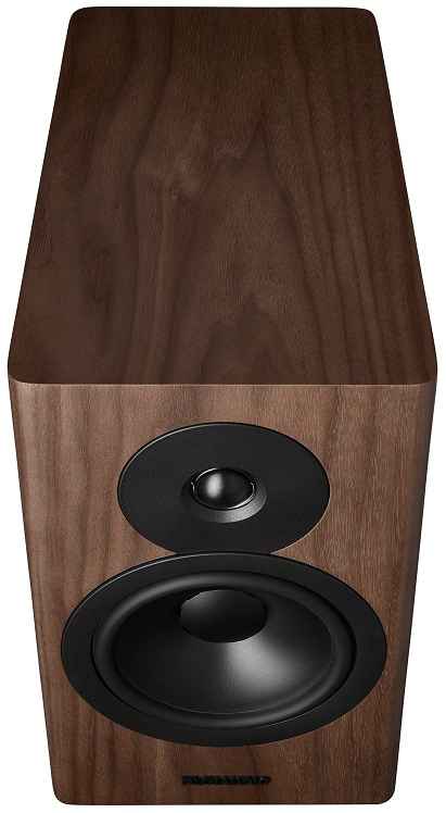 Dynaudio Evoke 20 walnut wood - bovenaanzicht - Boekenplank speaker