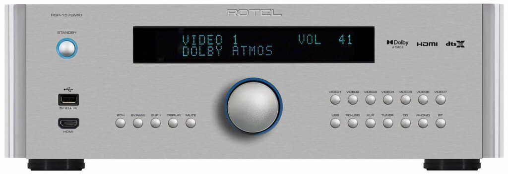 Rotel RSP-1576 mkII zilver