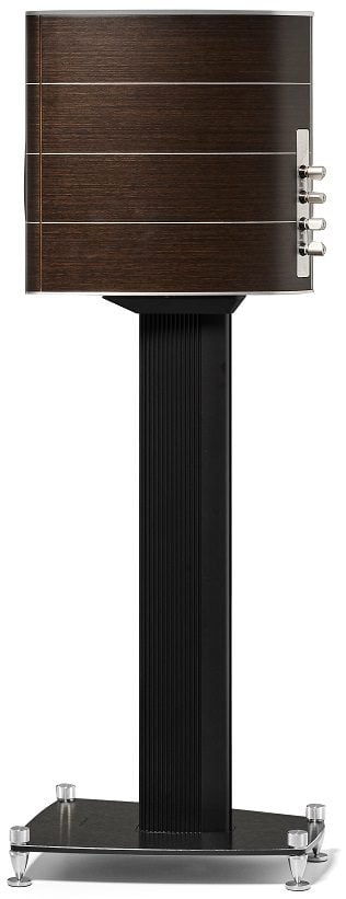 Sonus faber Olympica Nova I wengé - zijaanzicht zonder grill op standaard - Boekenplank speaker