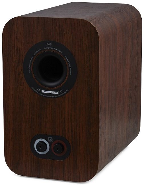 Q Acoustics 3030i walnoot - achteraanzicht - Boekenplank speaker
