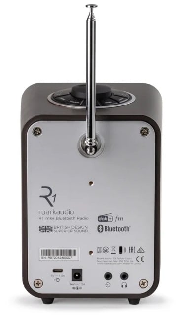 Ruark Audio R1 mk4 espresso - achterkant - Radio