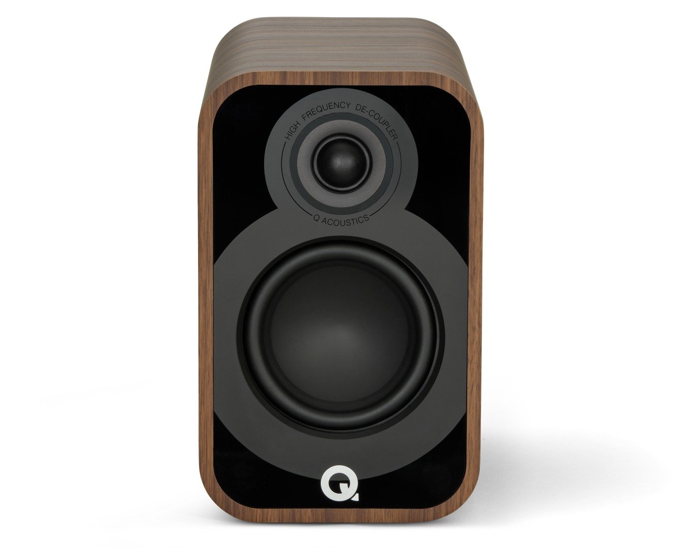 Q Acoustics 5010 rosewood - frontaanzicht zonder grill - Boekenplank speaker